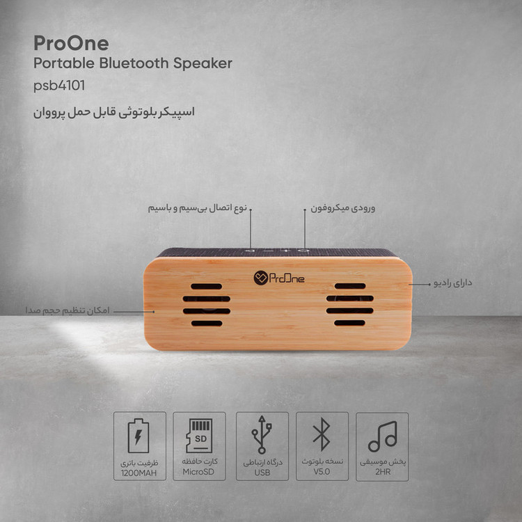 اسپیکر بلوتوثی قابل حمل پرووان مدل sk10–psb4101