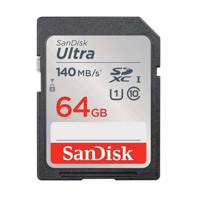 کارت حافظه SDXC سن دیسک مدل Ultra کلاس 10 استاندارد UHS-I U1 سرعت 100MBps ظرفیت 64 گیگابایت