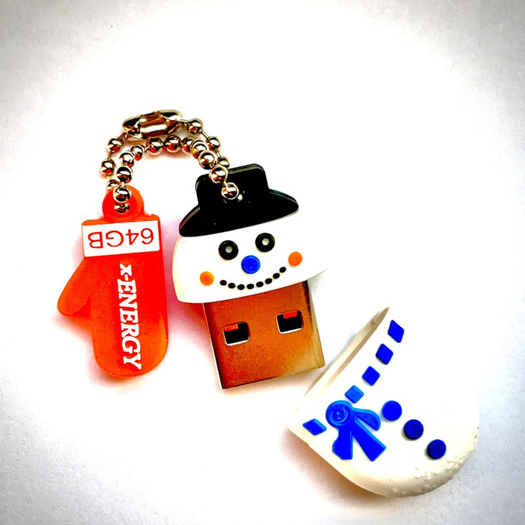 فلش مموری ایکس-انرژی مدل Snowman ظرفیت 64 گیگابایت