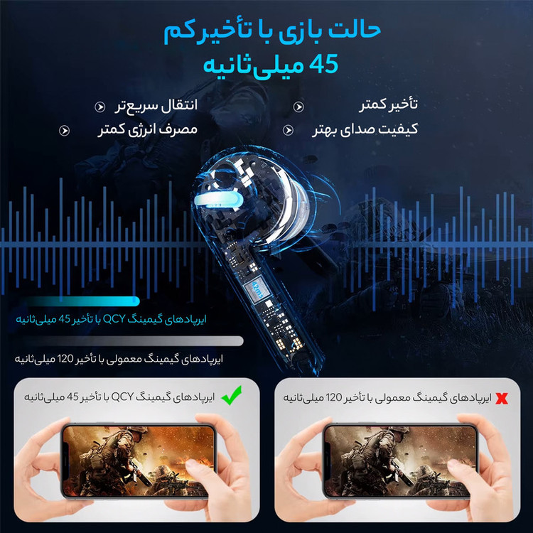 ایرپاد هندزفری بلوتوثی هیسکا مدل BLUEJAY