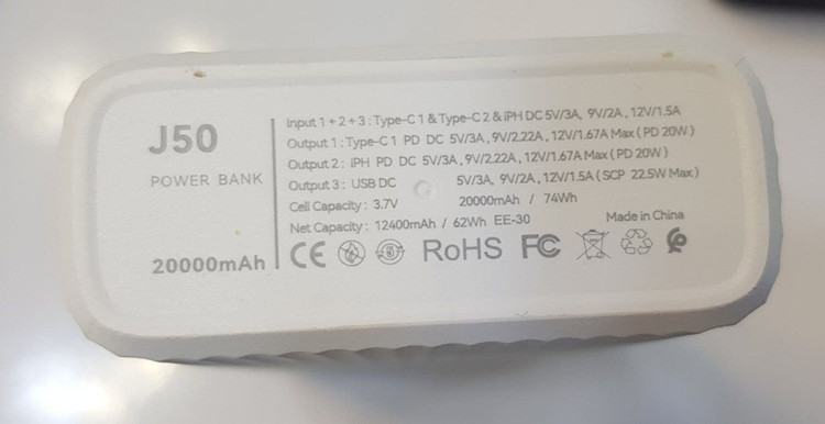 پاوربانک کانفلون JOKO J50 20000mAh 22.5W