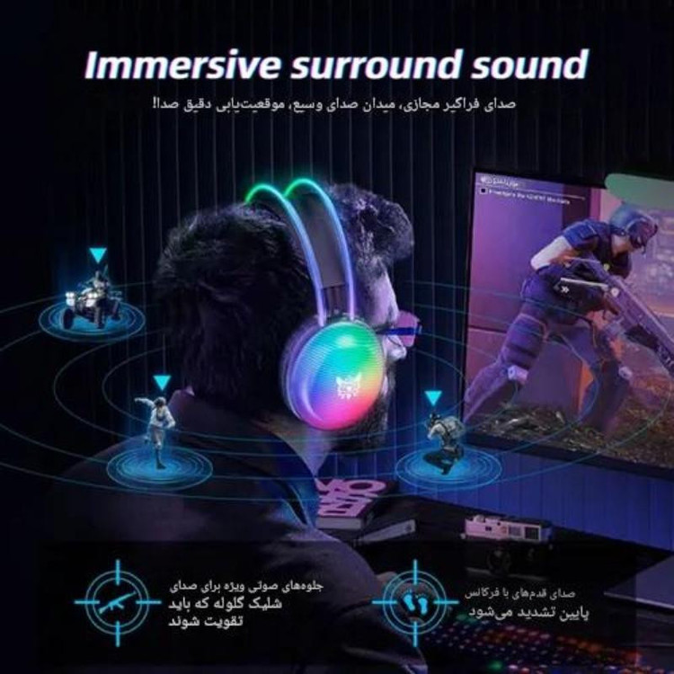 هدست RGB گیمینگ اونیکوما مدل X29