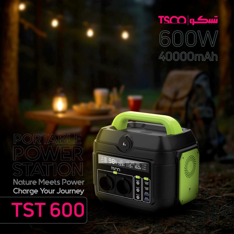 پاور استیشن تسکو مدل TST 600 ظرفیت 160000 میلی آمپر ساعت