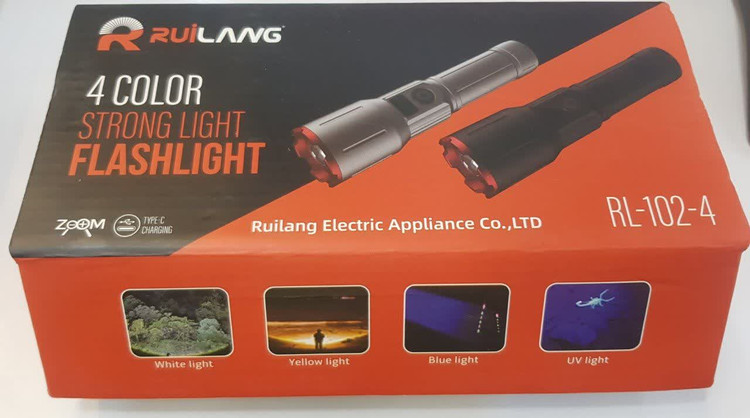 چراغ قوه پلیسی روی لانگ RUiLANG زوم دار 4رنگ کد RL-102-4