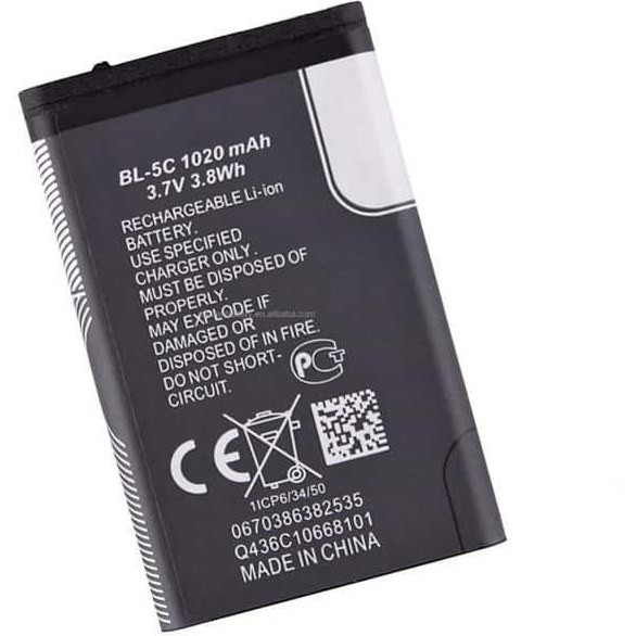 باتری نوکیا 1100 مدل BL-5C ظرفیت ۱۰۲۰ میلیآمپر