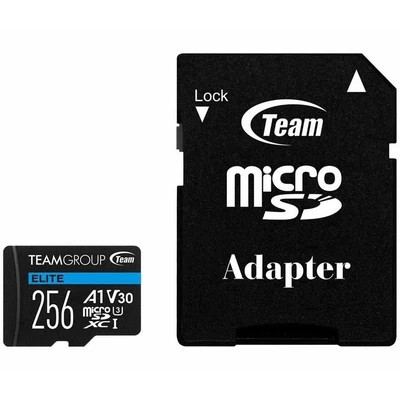 رم میکرو 256 گیگ تیم گروپ TeamGroup Elite A1 V30 U3 C10 100MB/s + خشاب