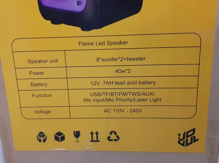 اسپیکر پارتی باکس جی بی ال مدل JBL824J