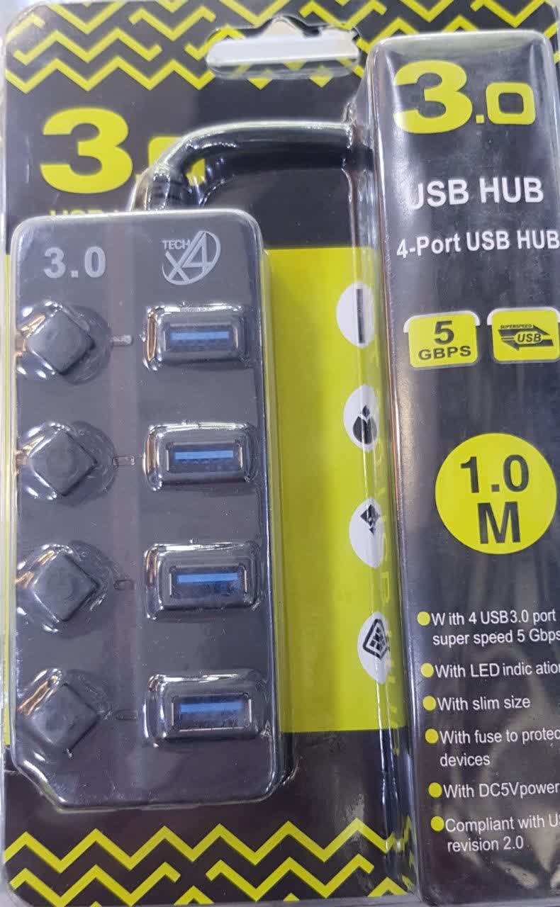 هاب 4پورت USB3.0  سیم 1متری 1M