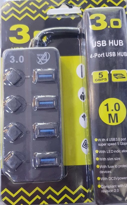 هاب 4پورت USB3.0 سیم 1متری 1M