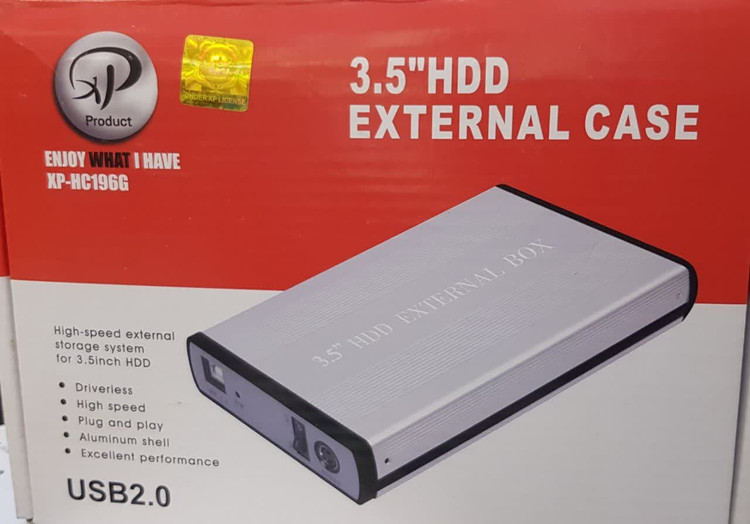 باکس تبدیل SATA به USB 2.0 هارددیسک 3.5 اینچ ایکس پی پروداکت مدل XP-HC196A