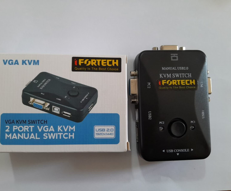 سوئیچ دستی IFORTECH USB KVM 2PORT IF-2UK