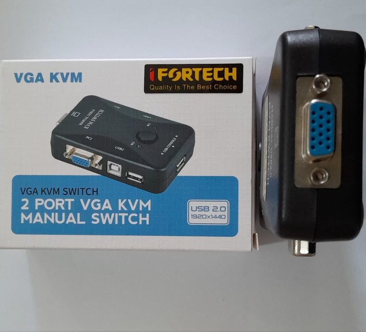 سوئیچ دستی IFORTECH USB KVM 2PORT IF-2UK