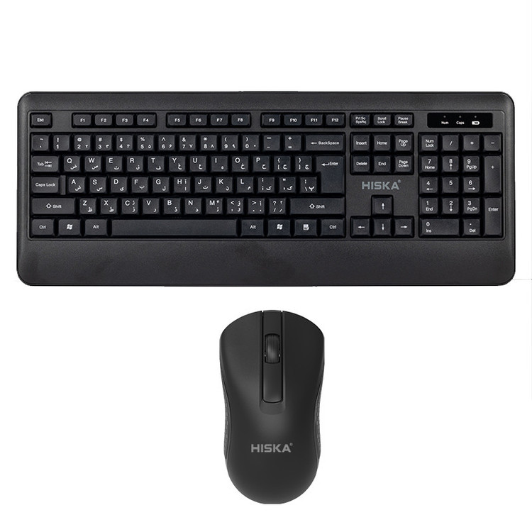 دارای نقص : کیبورد و ماوس هیسکا مدل H-MK15W (کار نمی کند نیازمند تعمیر)
