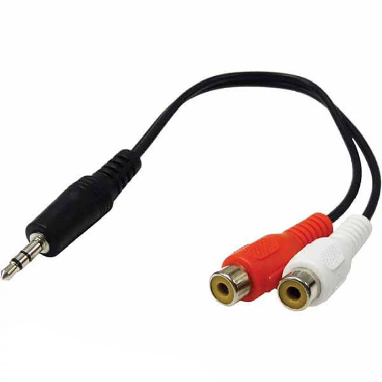 کابل AUX نری به دو سر RCA مادگی