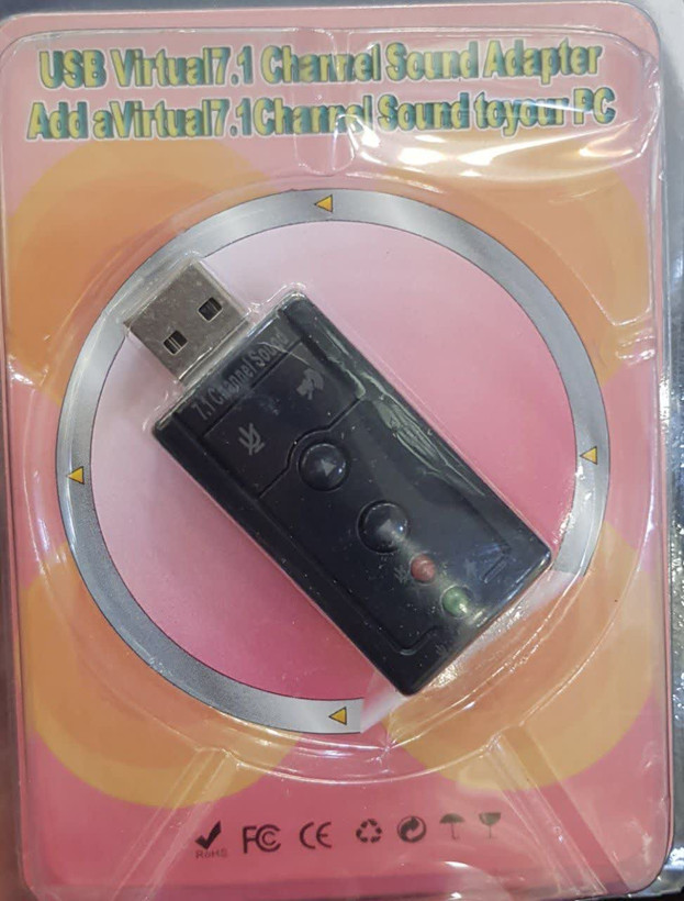 کارت صدا اکسترنال USB TO AUX دانگل