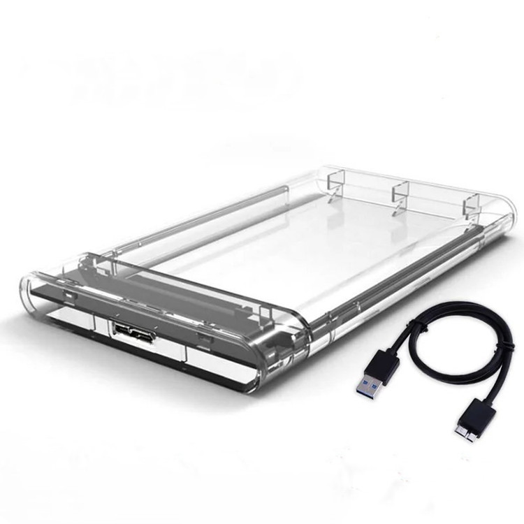 باکس هارد لپ تاپی 2.5 اینچی USB 3.0 دی-نت مدل glass