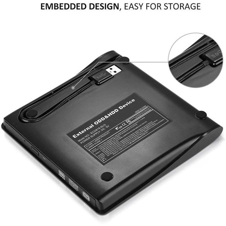 باکس تبدیل DVD رایتر USB 3.0 اینترنال SATA به اکسترنال DNET نرمال 12.7mm