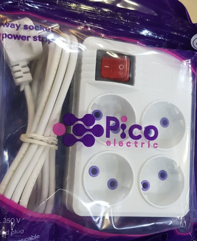 چندراهی برق پیکو مدل 4 خانه سیم 2.8