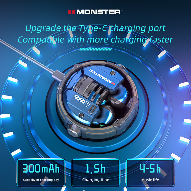 (نیاز به تعمیر دارد) باکس شارژ هدفون بلوتوثی مانستر مدل XKT10 (فقط باکس شارژ دارد)