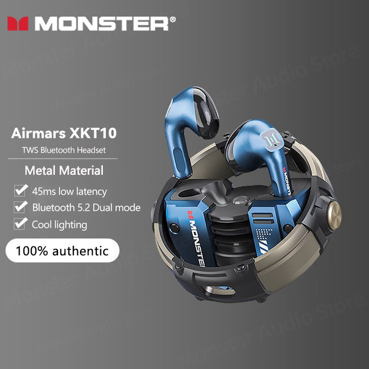 (نیاز به تعمیر دارد) باکس شارژ هدفون بلوتوثی مانستر مدل XKT10 (فقط باکس شارژ دارد)