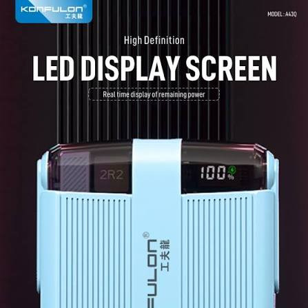 پاوربانک 10000میلی آمپر 22.5 وات کانفلون PD20W مدل A43Q