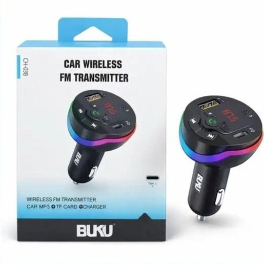 شارژر فندکی و FM transmiter بوکو BUKU مدل CH-038
