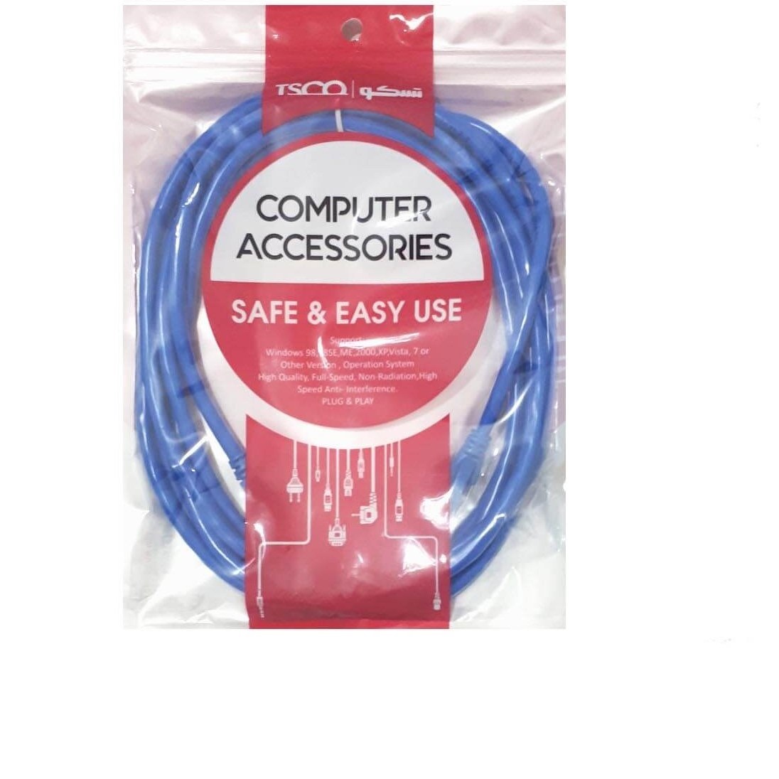 کابل Cat6 تسکو شبکه 3 متر