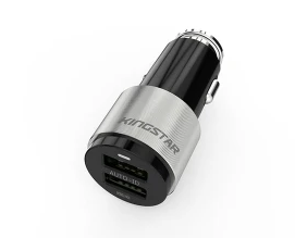 شارژر فندکی کینگ استار مدل K403A بهمراه کابل Micro USB