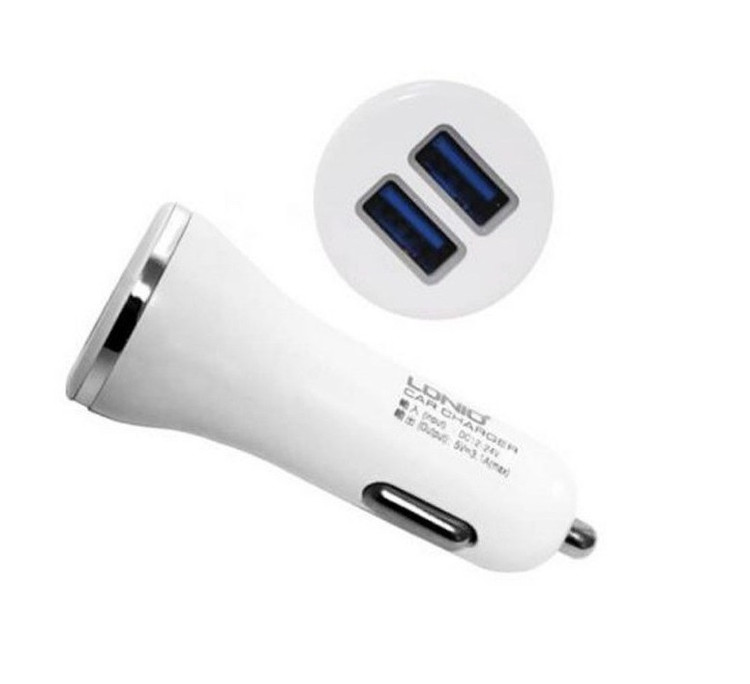 شارژر فندکی اصلی LDNIO مدل DL-C23 بهمراه کابل Micro USB