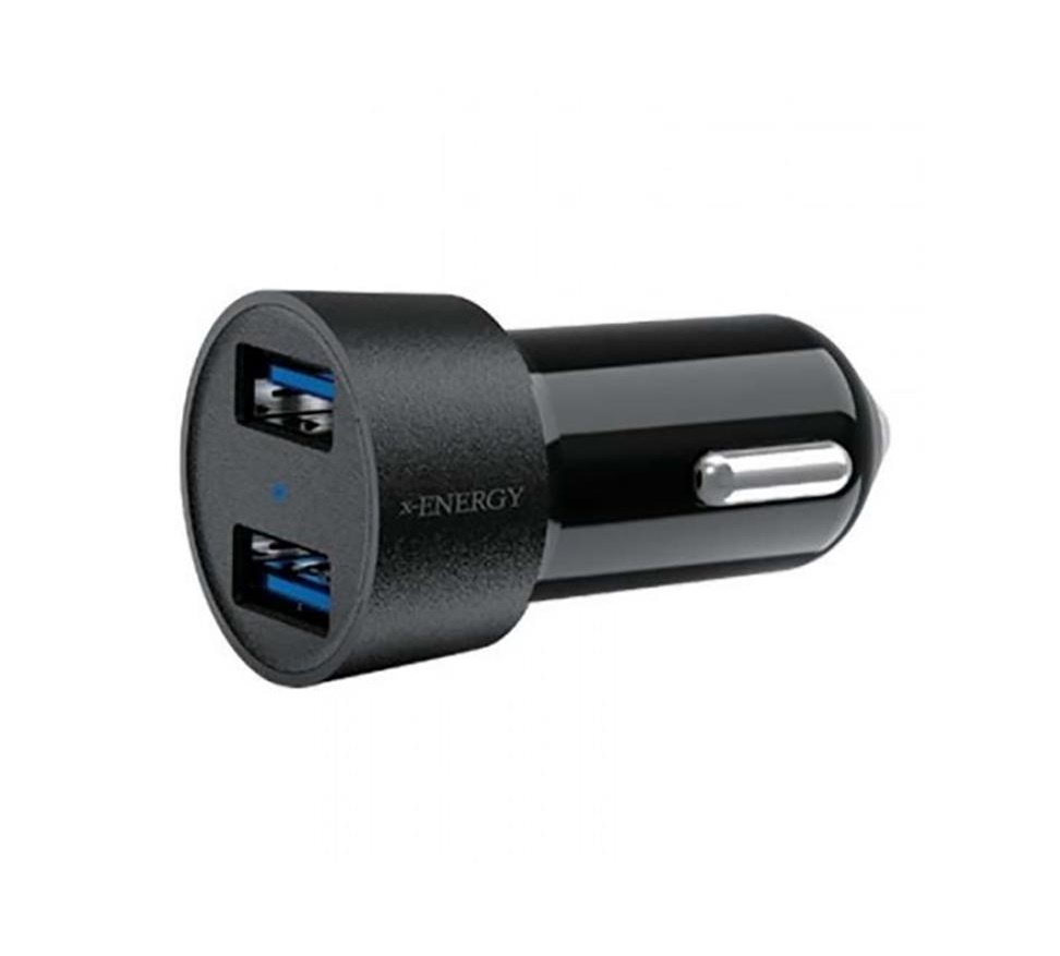 شارژر فندکی X-ENERGY مدل X-505 دو پورت USB بدون کابل