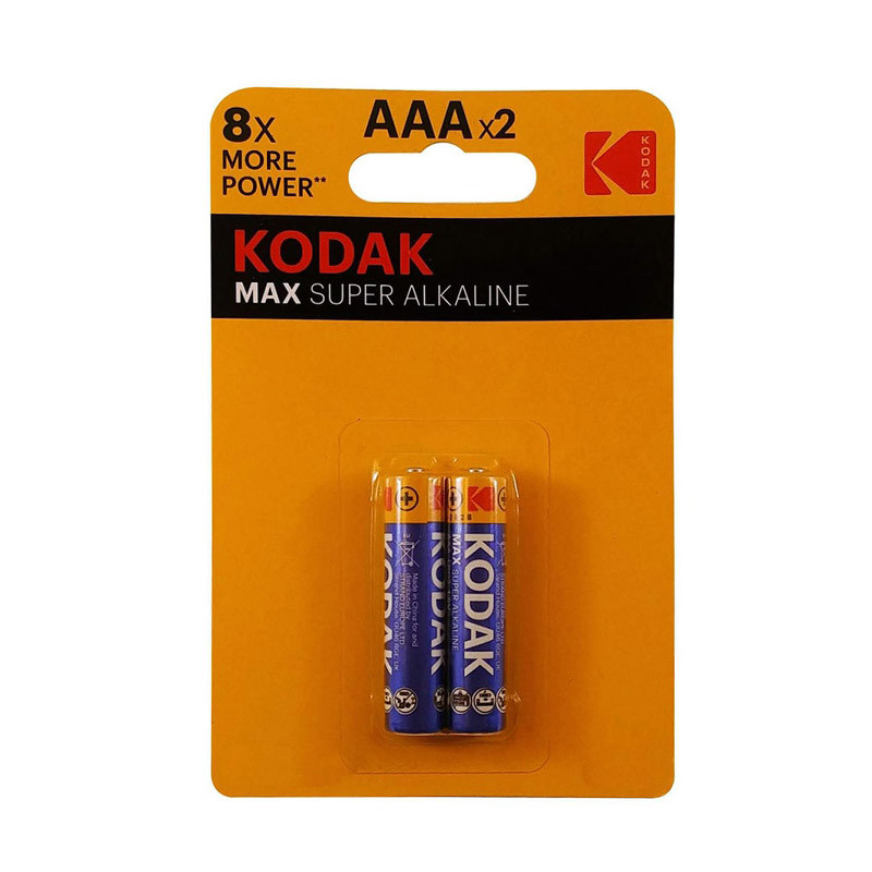 باتری نیم قلمی کداک مدل Max Super Alkaline بسته ۲ عددی