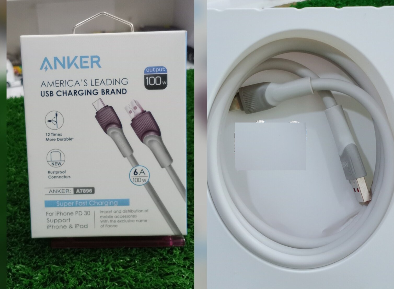 کابل شارژر USB به تایپ C انکر (های کپی باکیفیت بالا)