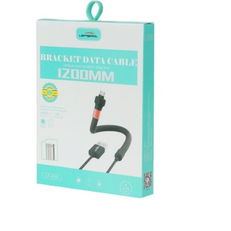 کابل شارژر فست Type-C لاپرامول مدل LP-B30 به طول 1.2 متر قابلیت نگهدارنده گوشی