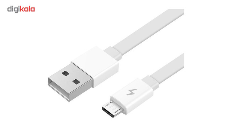 کابل شارژ پاوربانکی USB به microUSB زد ام آی کوتاه اصلی