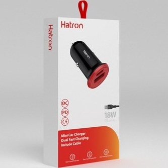 شارژر فندکی هترون مدل HCC2181PQ ظرفیت ۱۸ وات