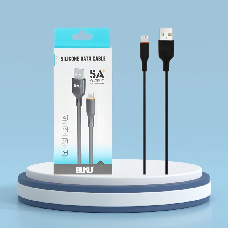 کابل LIGHTNING BUKU MA-101 5A 1M