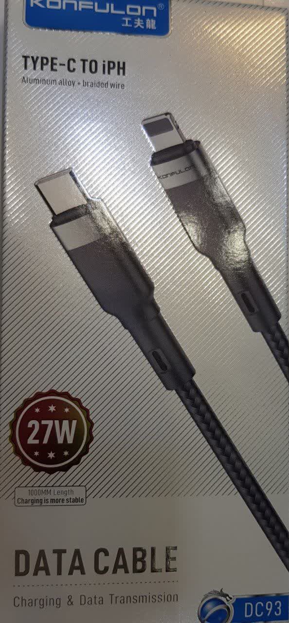 کابل شارژر  آیفون C to LIGHTENIBG کانفولون Konfulon مدل DC93