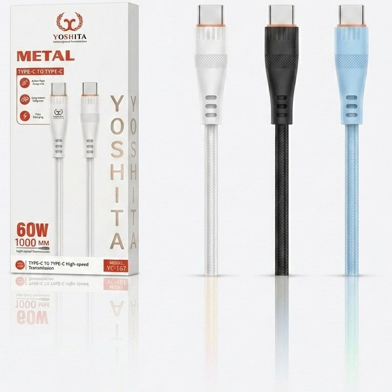 کابل شارژ دو سر تایپ سی YOSHITA مدل YC-107