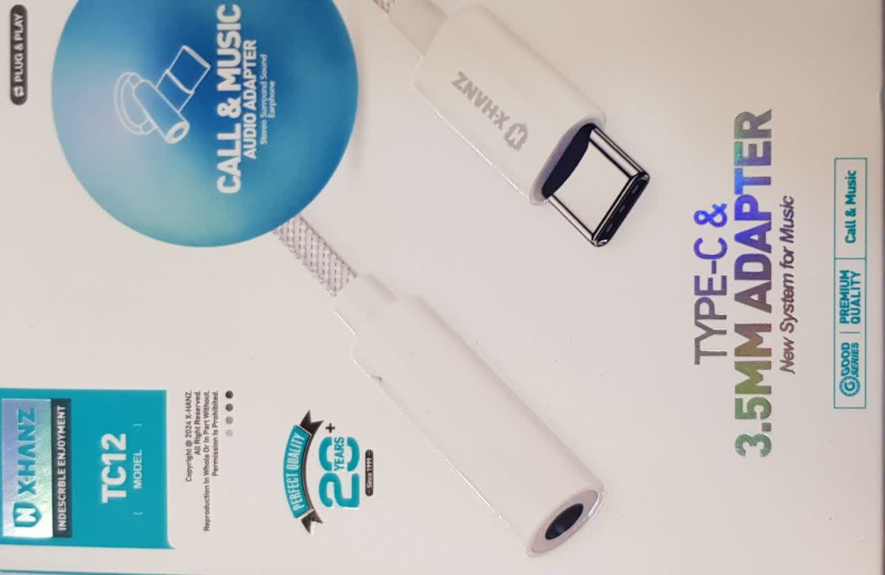 تبدیل تایپ C به AUX هانز TC12