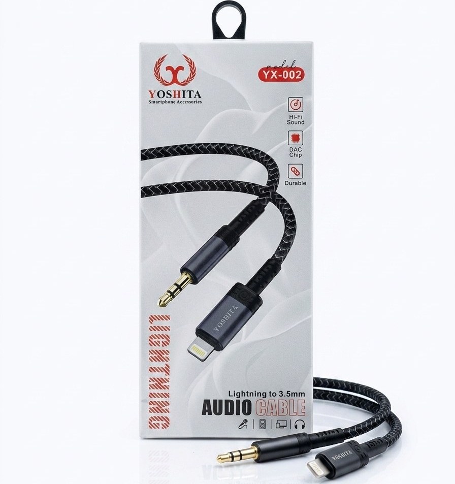 کابل YOSHITA YX-002 لایتنینگ به AUX