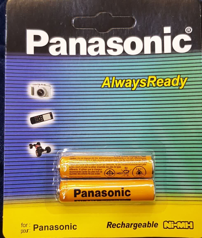 باتری نیم قلم شارژی Panasonic 550mah