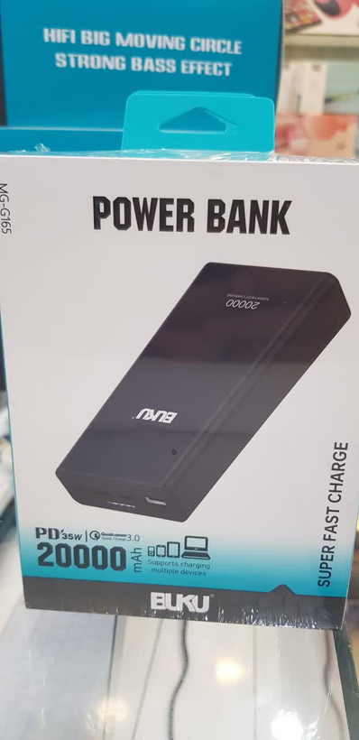 پاور بانک بوکو MG-G165 35W ظرفیت ۲۰۰۰۰ میلی آمپر ساعت فست شارژ 35وات