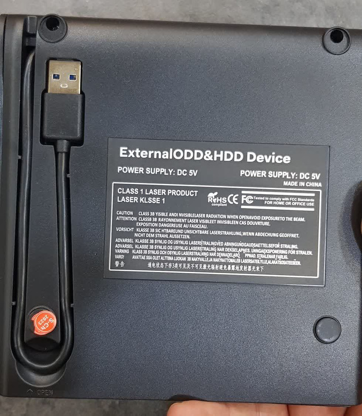 درایو DVD/CD ROM اکسترنال USB 3.0 (فقط خواندن دیسک و عدم رایت)