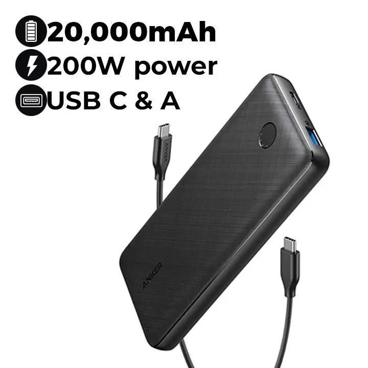 پاوربانک انکر مدل A1268H13 ظرفیت 20000 میلی آمپر ساعت