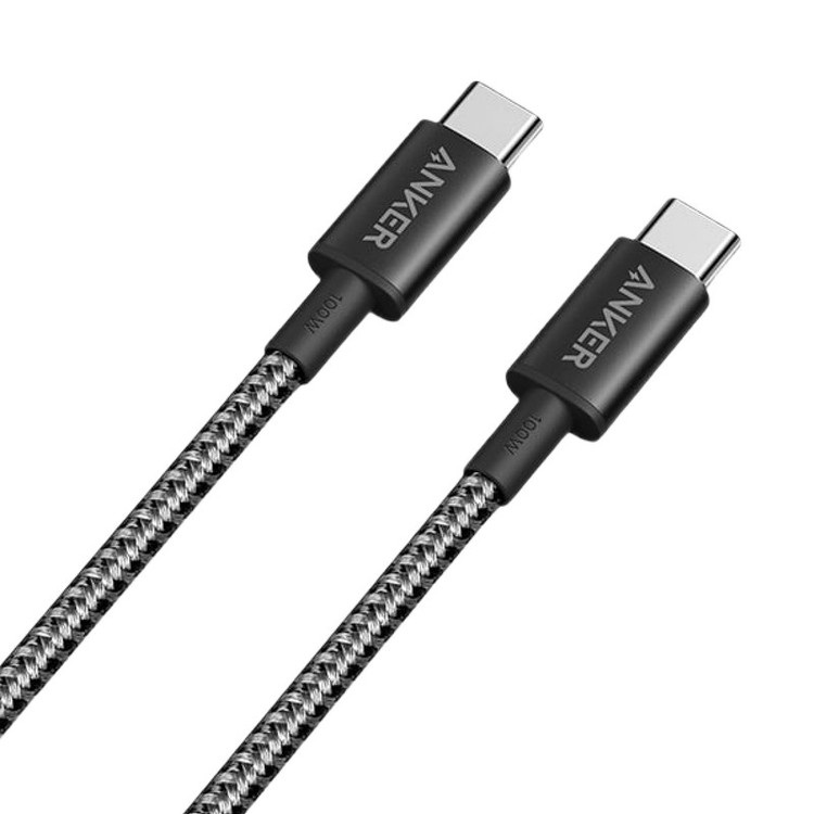 کابل شارژ USB-C به USB-C انکر مدل Nylon A8753 طول 1.8 متر
