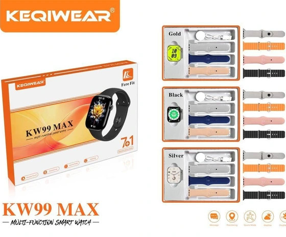 ساعت هوشمند kw99max با 7 بند جذاب