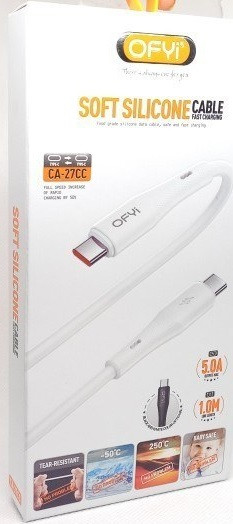 کابل شارژر USB-C به لایتنینگ اوفی مدل CA-27PD 30W Ofyiطول 1 متر