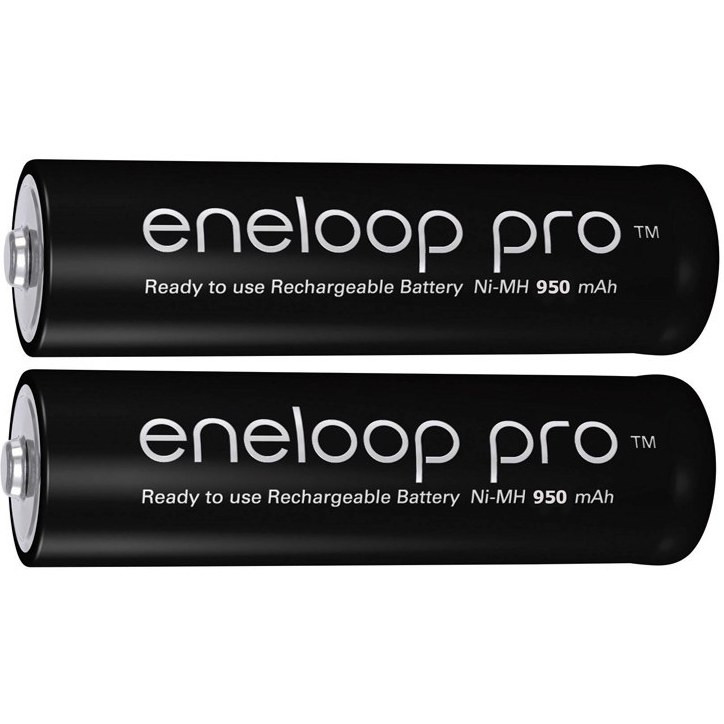 باتری نیم قلمی قابل شارژ پاناسونیک مدل Eneloop Pro ظرفیت ۹۵۰ میلی آمپر ساعت بسته ۲ عددی