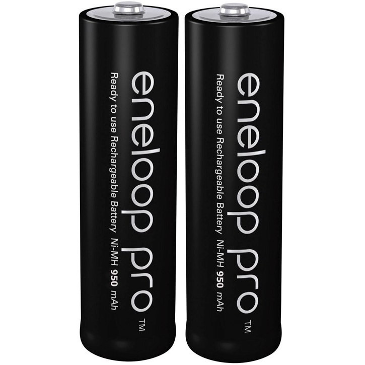 باتری نیم قلمی قابل شارژ پاناسونیک مدل Eneloop Pro ظرفیت ۹۵۰ میلی آمپر ساعت بسته ۲ عددی
